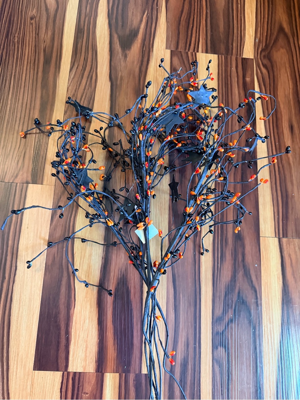 Black & Orange Halloween Berry Spray - Home Accents
